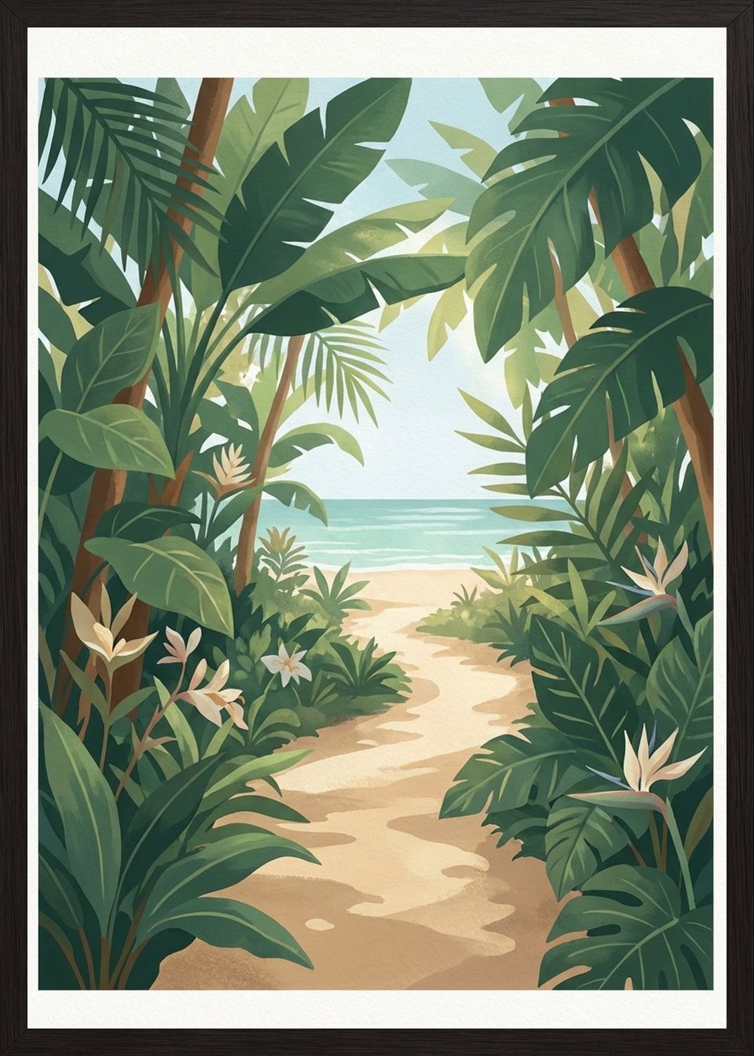 Poster in black frame