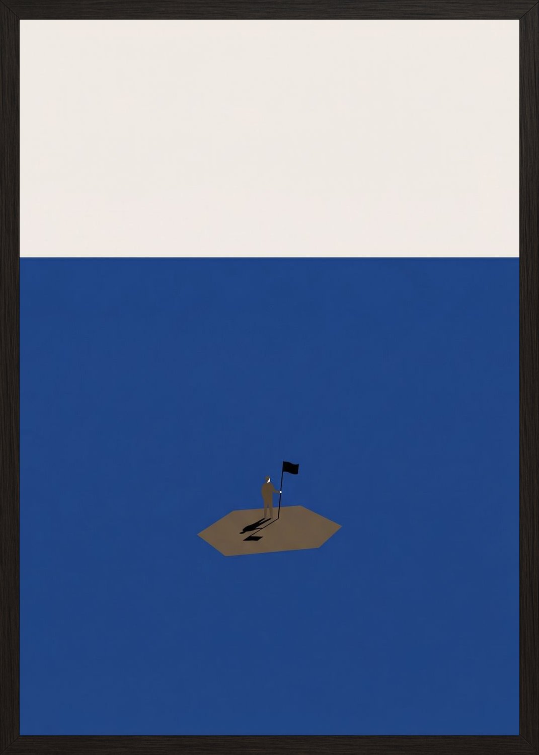 Poster in black frame