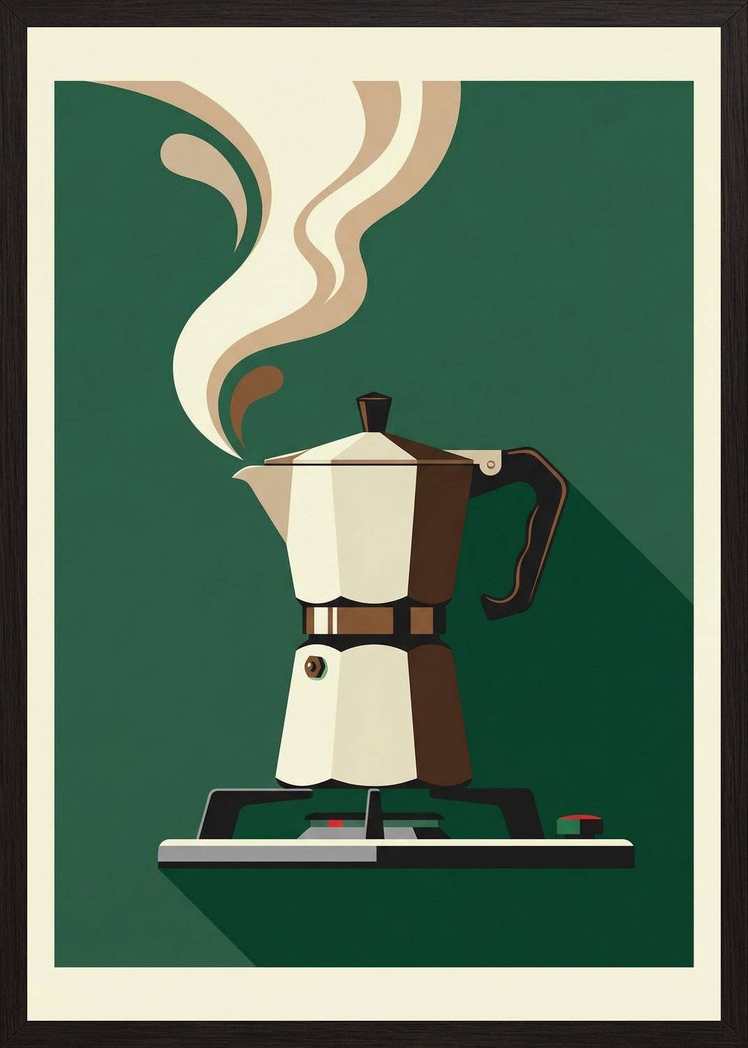 Poster in black frame