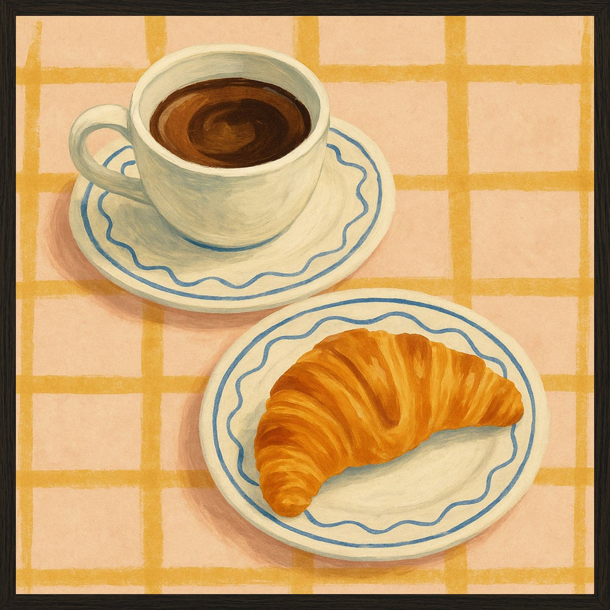 Poster in black frame