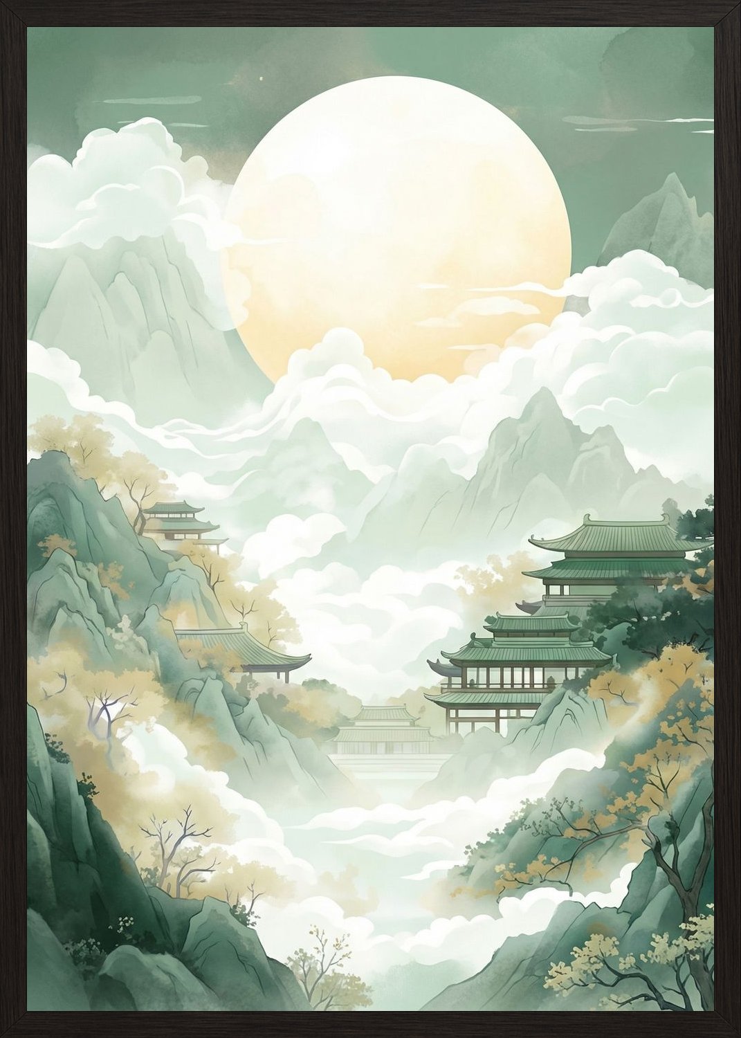Poster in oak frame