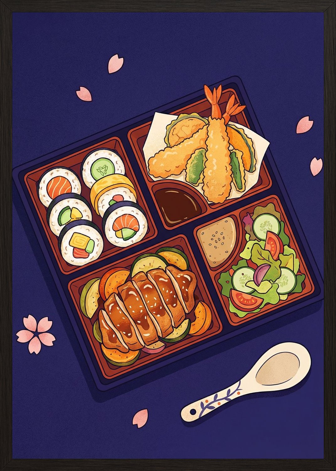 Poster in oak frame