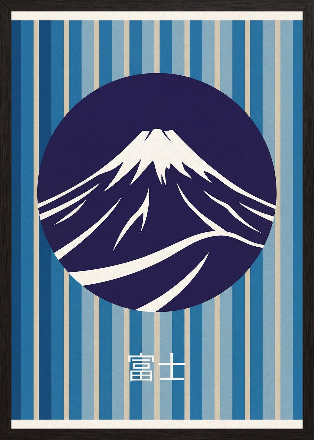 Poster in black frame