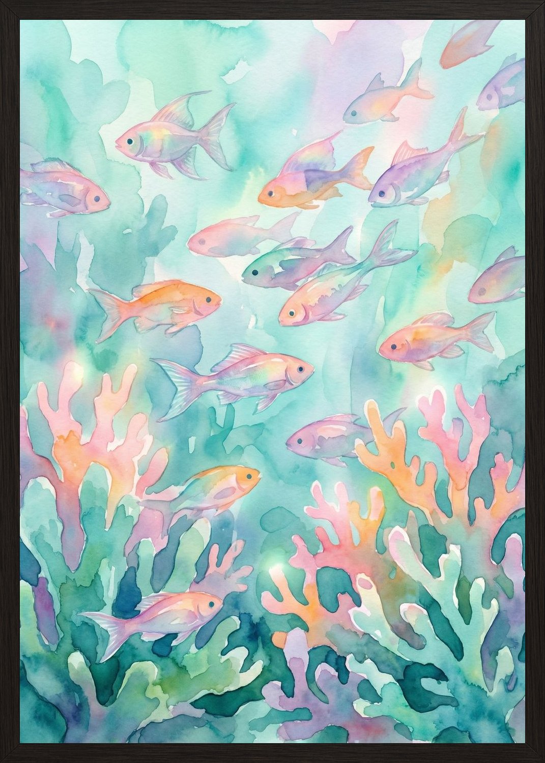 Poster in black frame