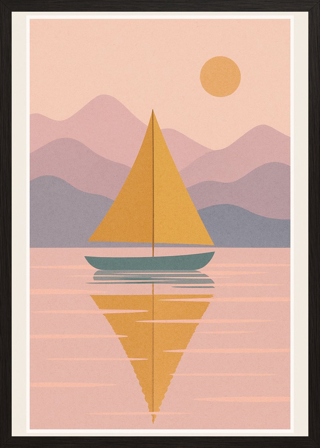 Poster in black frame