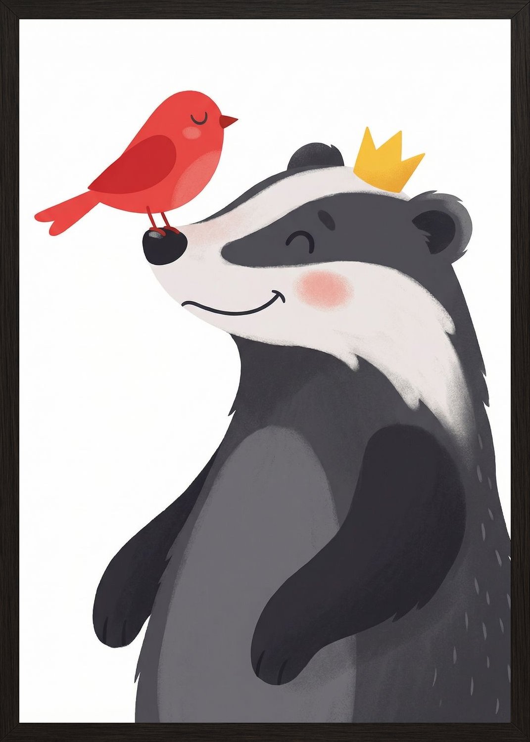 Poster in black frame