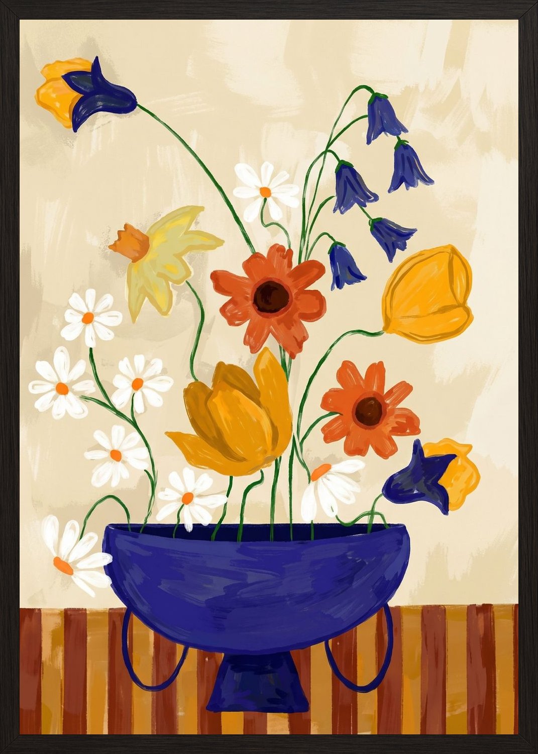 Poster in black frame