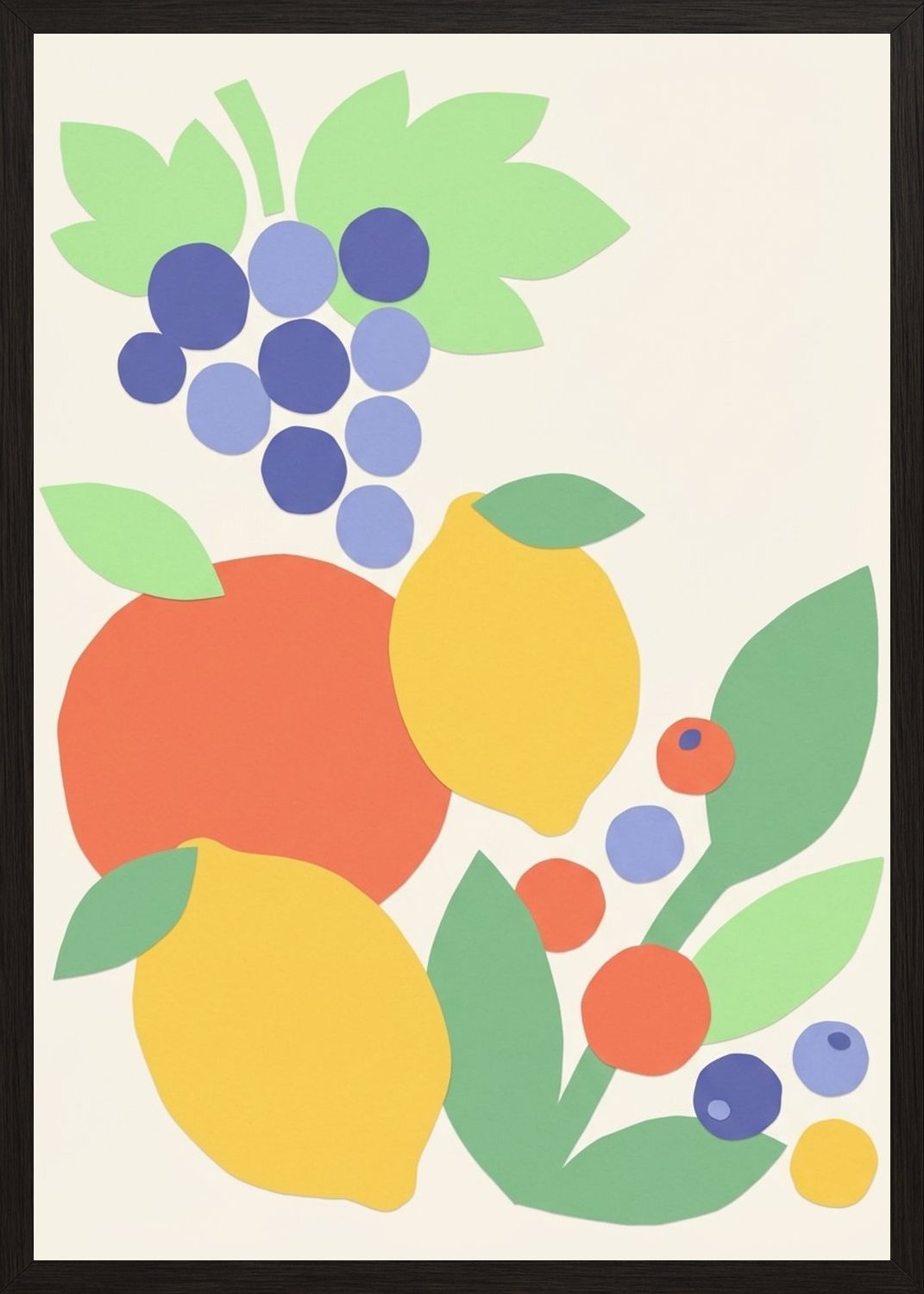 Poster in black frame