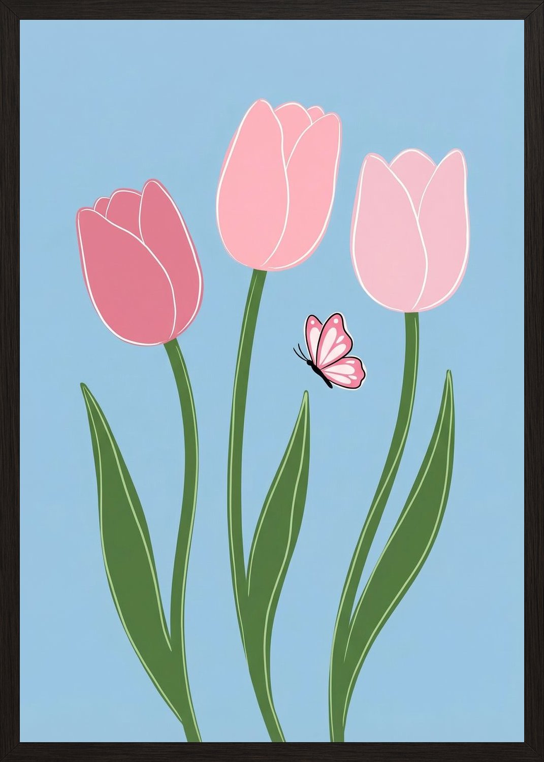 Poster in black frame