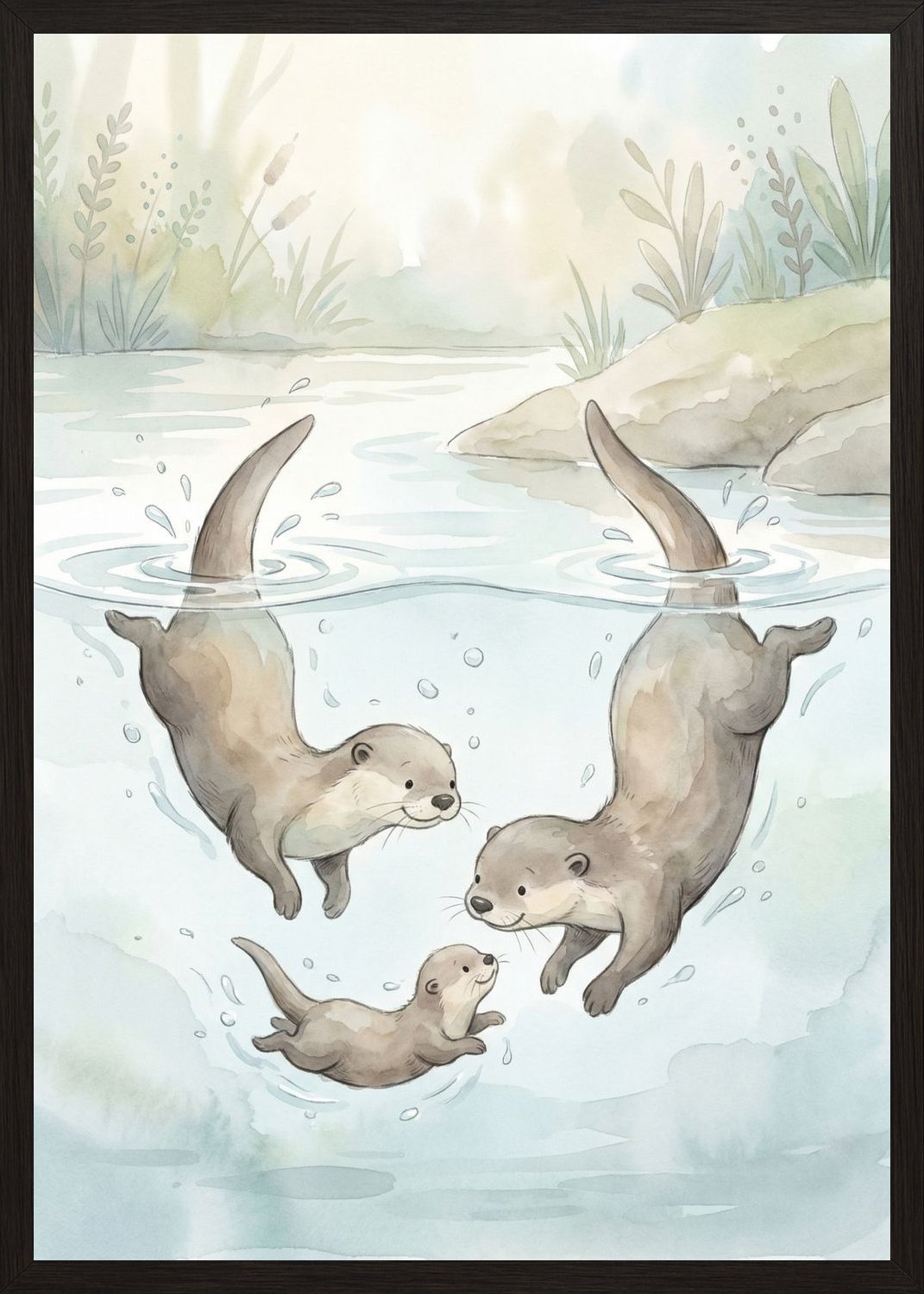 Poster in oak frame