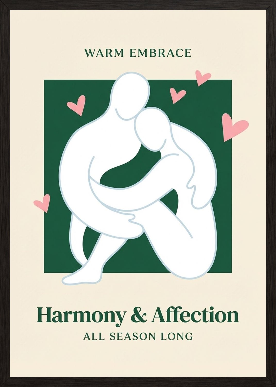 Poster in black frame