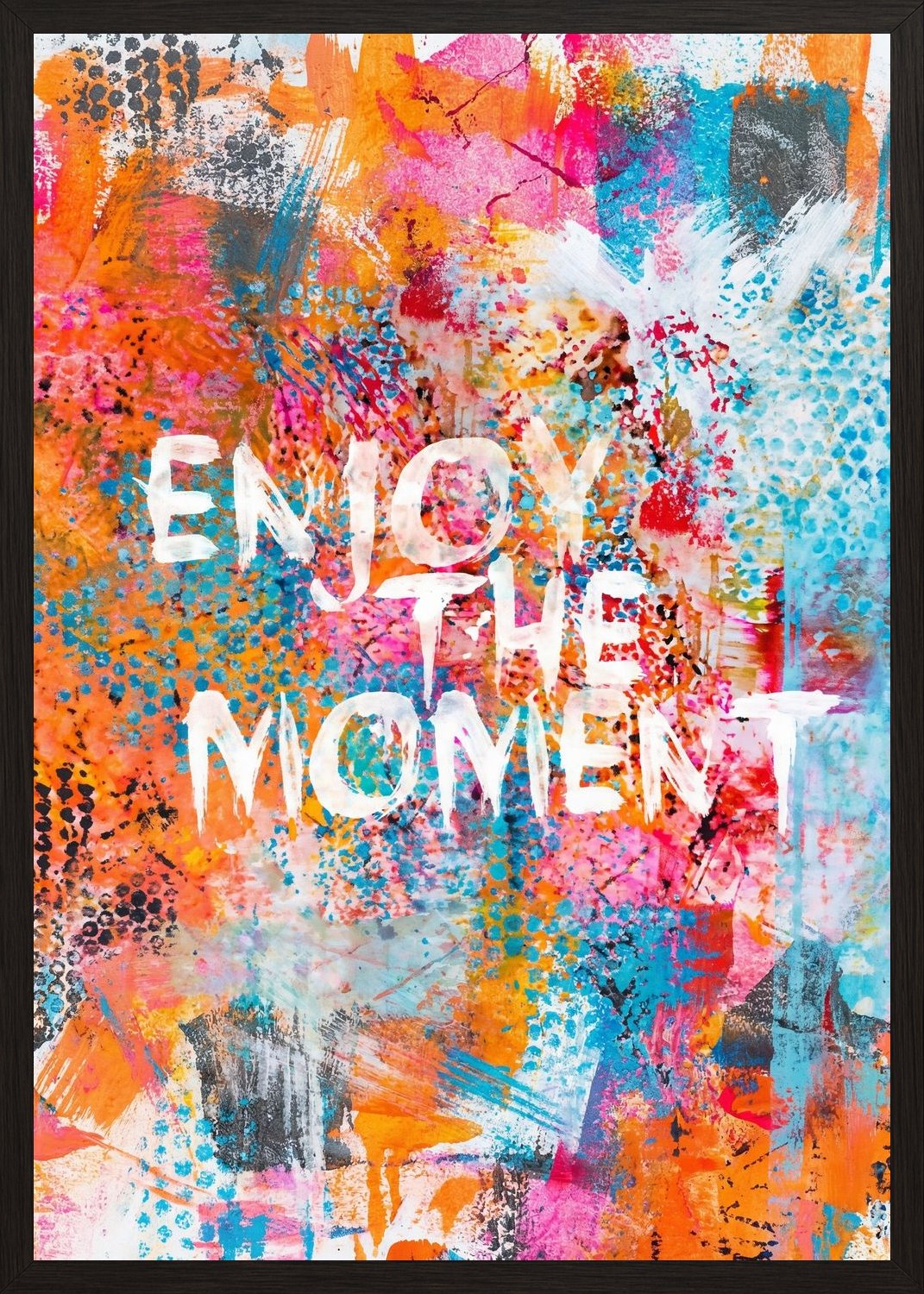 Poster in black frame