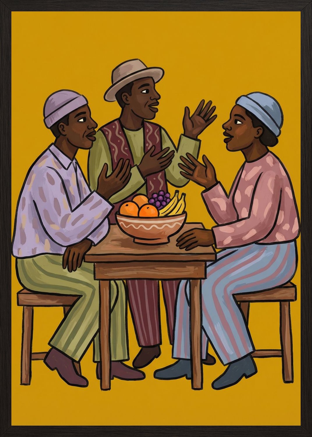 Poster in black frame