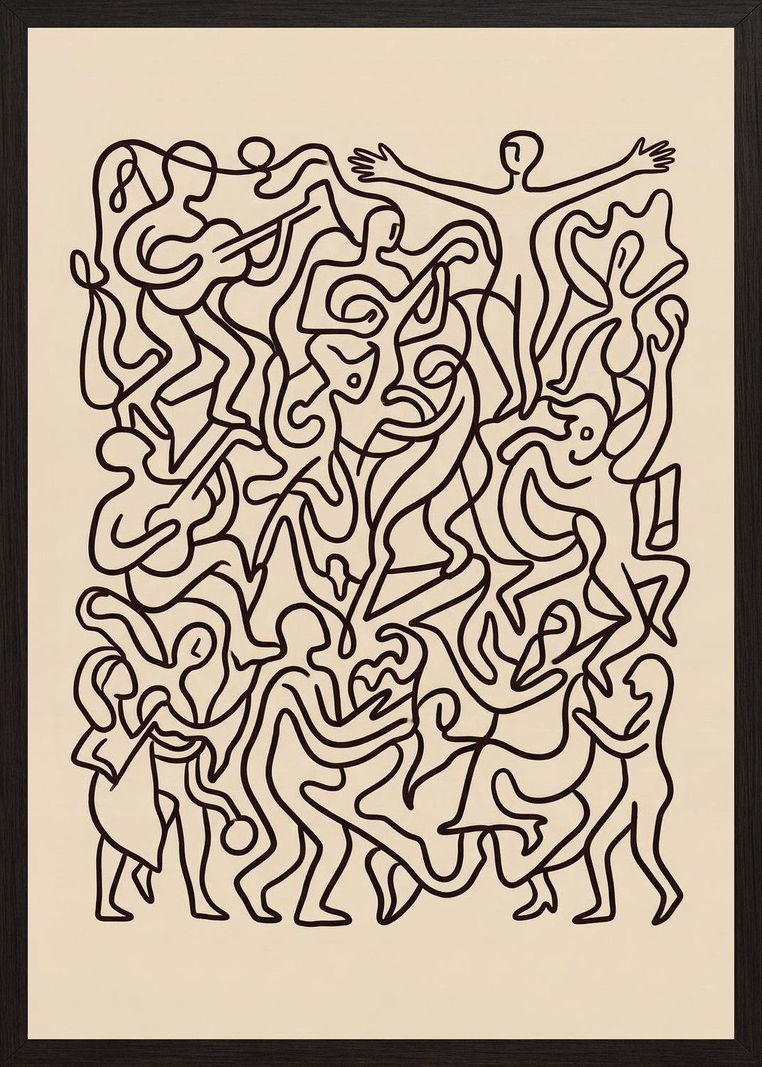 Poster in black frame