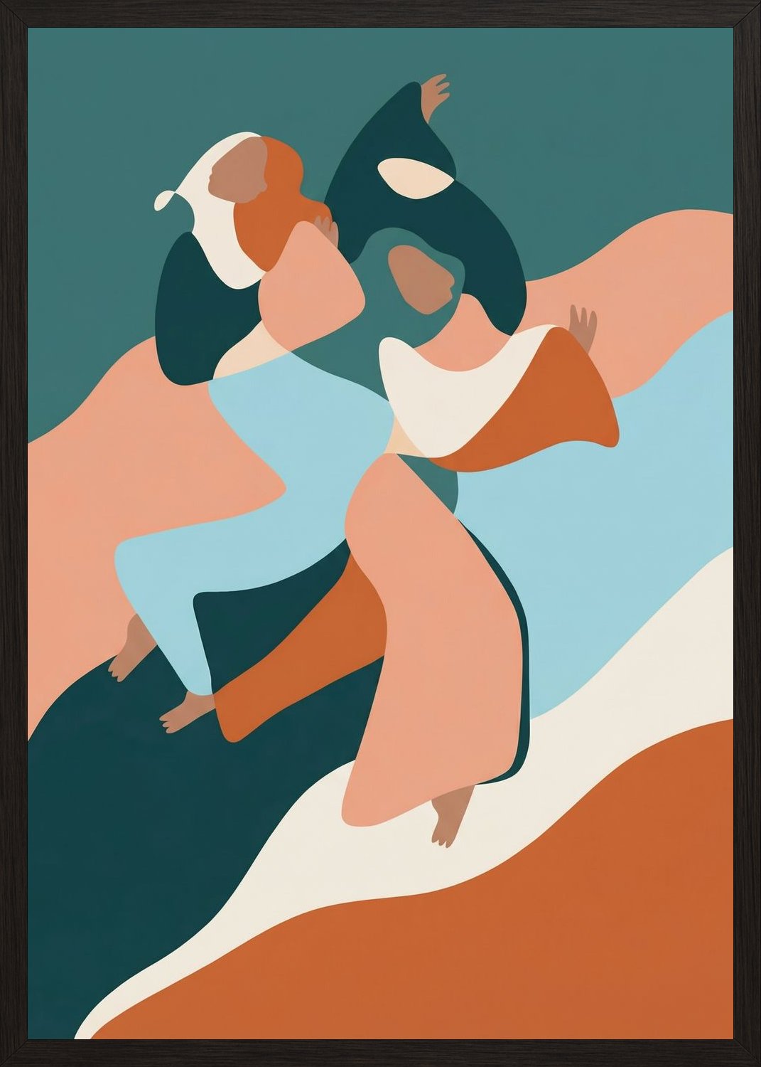 Poster in oak frame