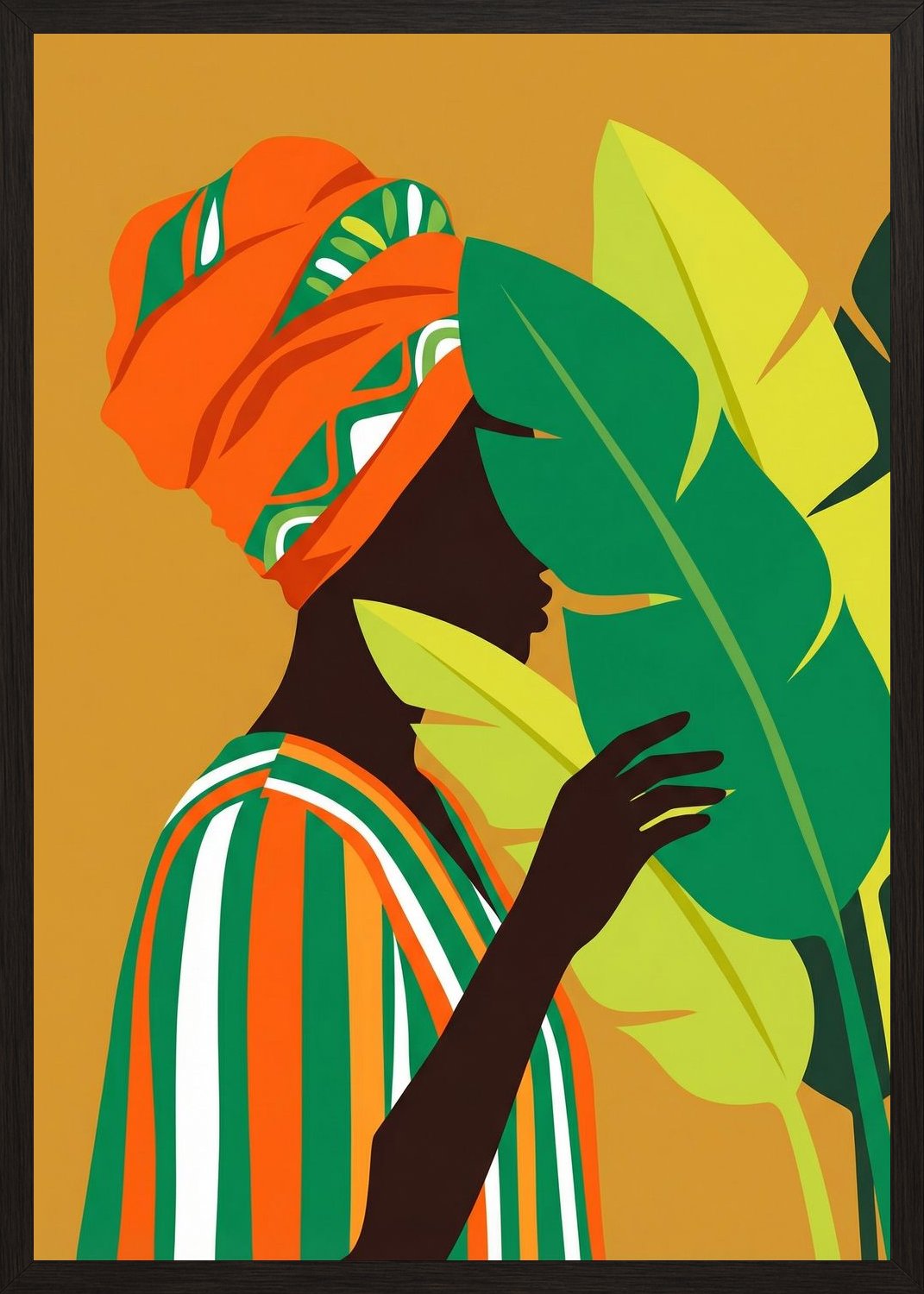 Poster in black frame