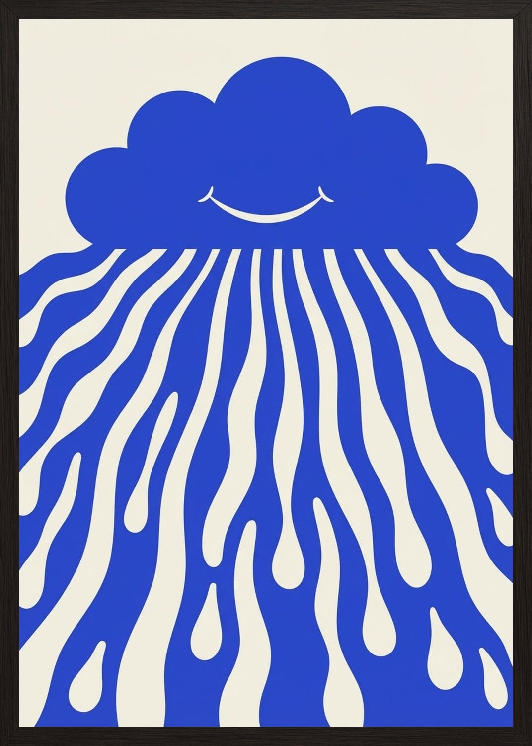 Poster in black frame