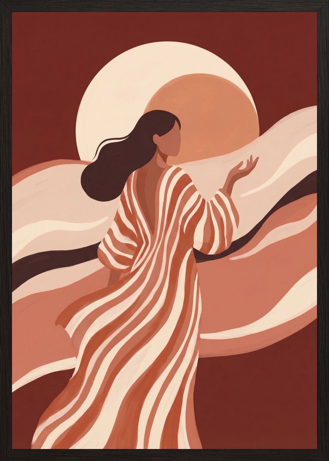 Poster in oak frame