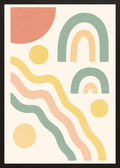 Poster in black frame