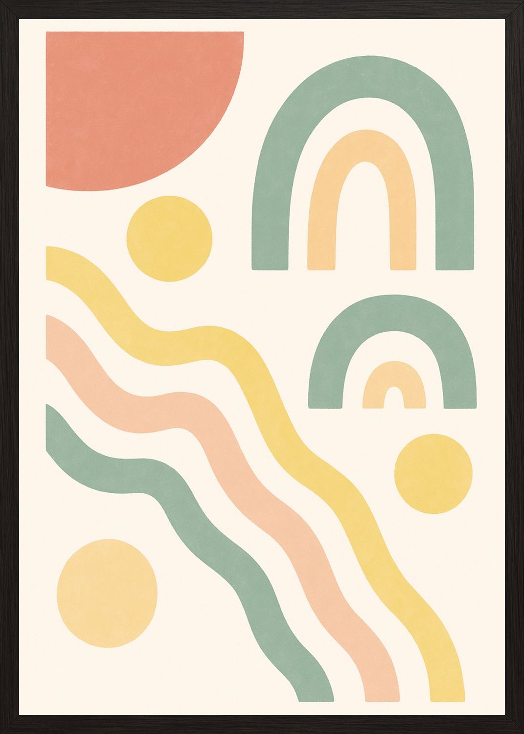 Poster in black frame