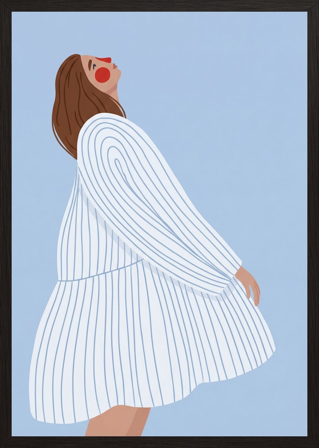 Poster in oak frame