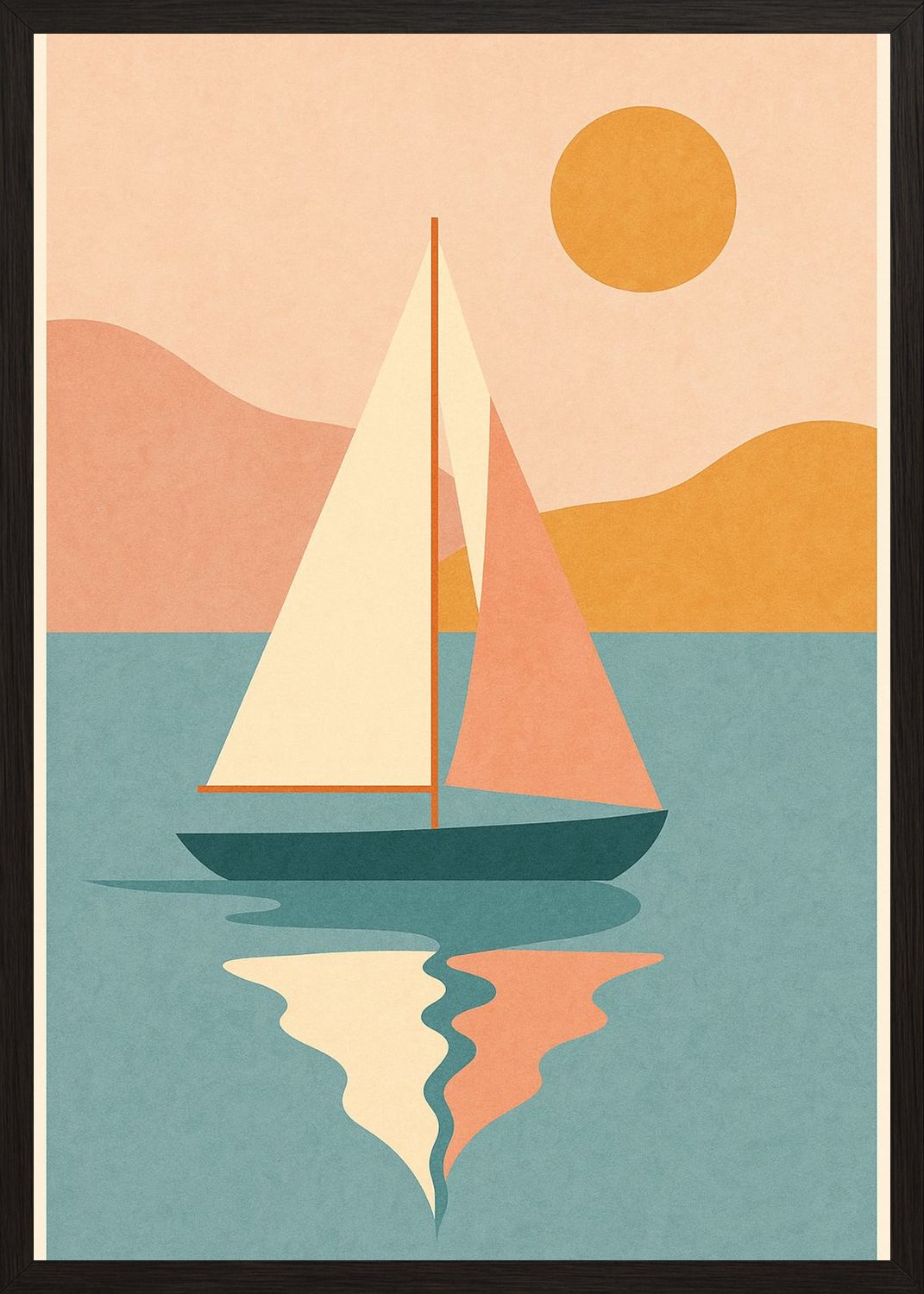 Poster in black frame