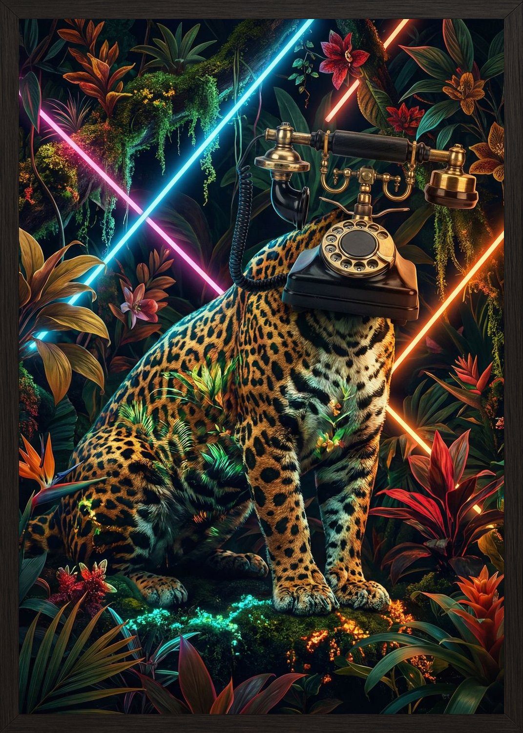 Poster in black frame