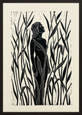 Poster in black frame