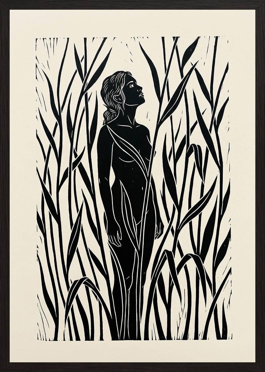 Poster in black frame