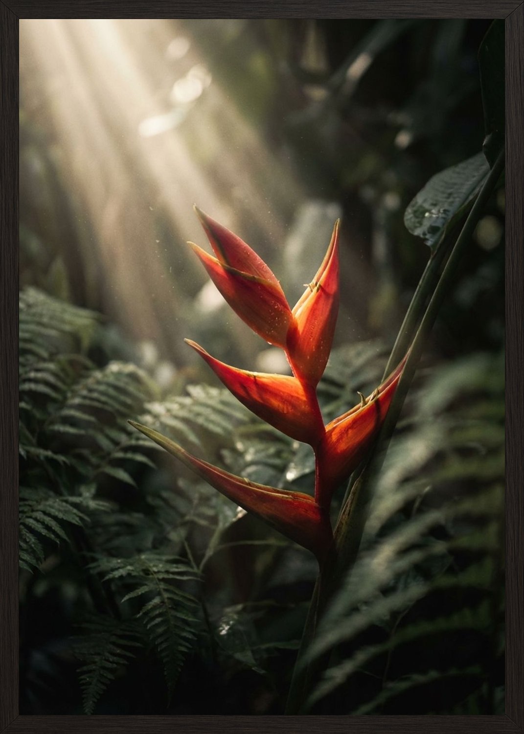 Poster in black frame