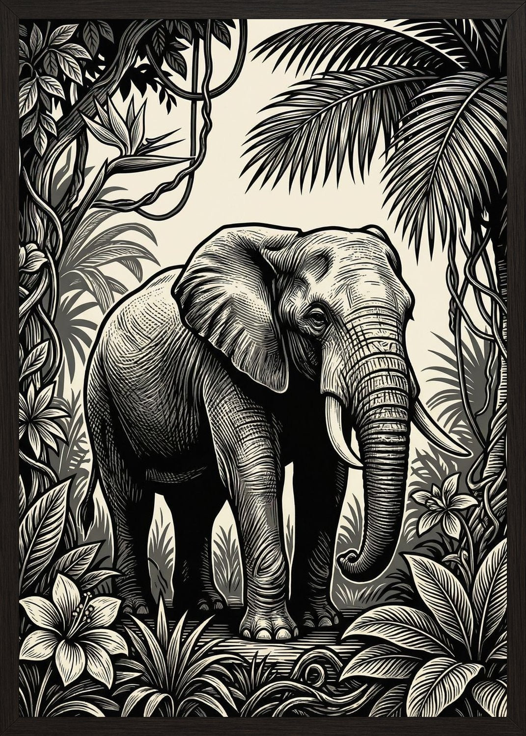 Poster in oak frame