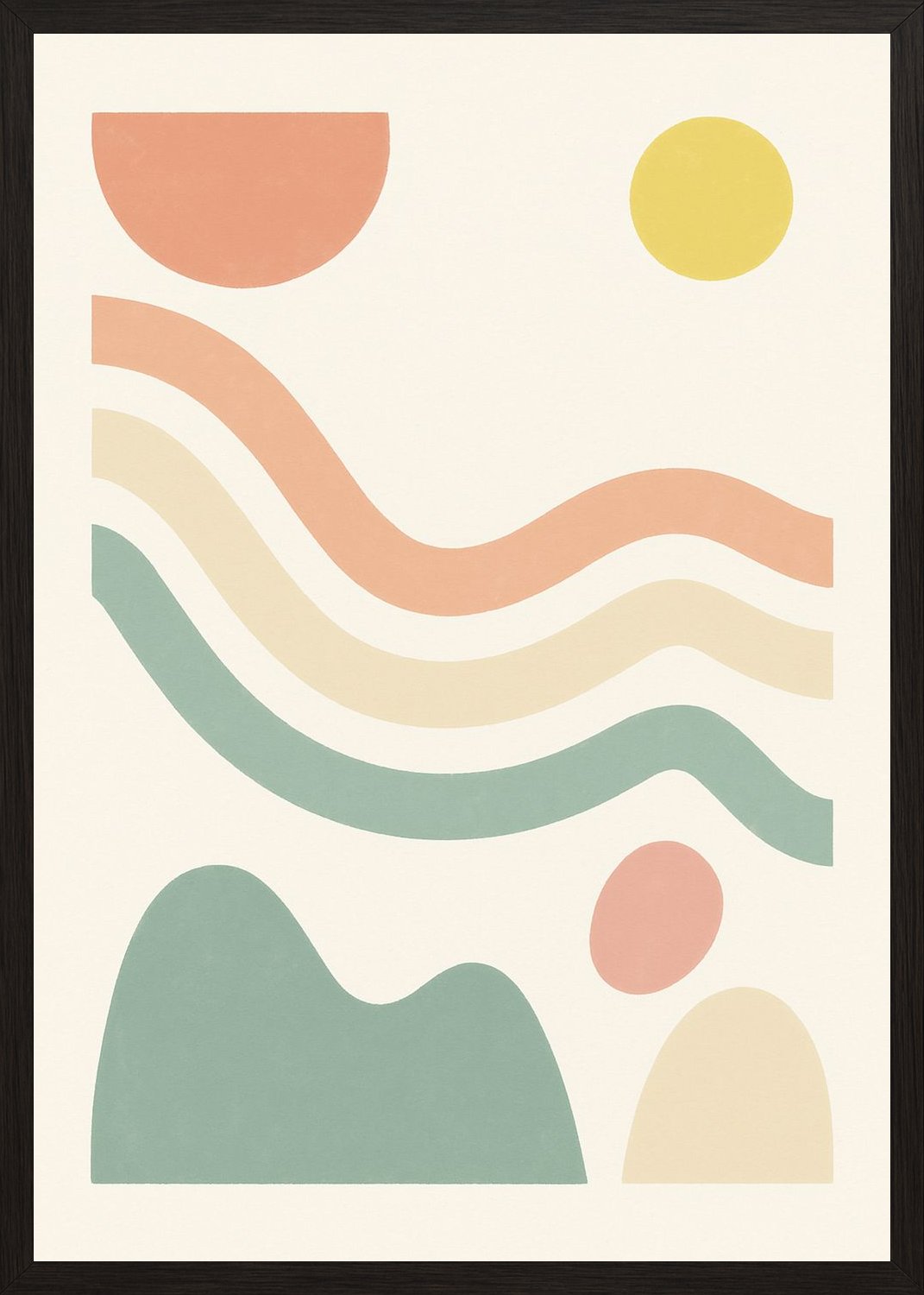 Poster in black frame