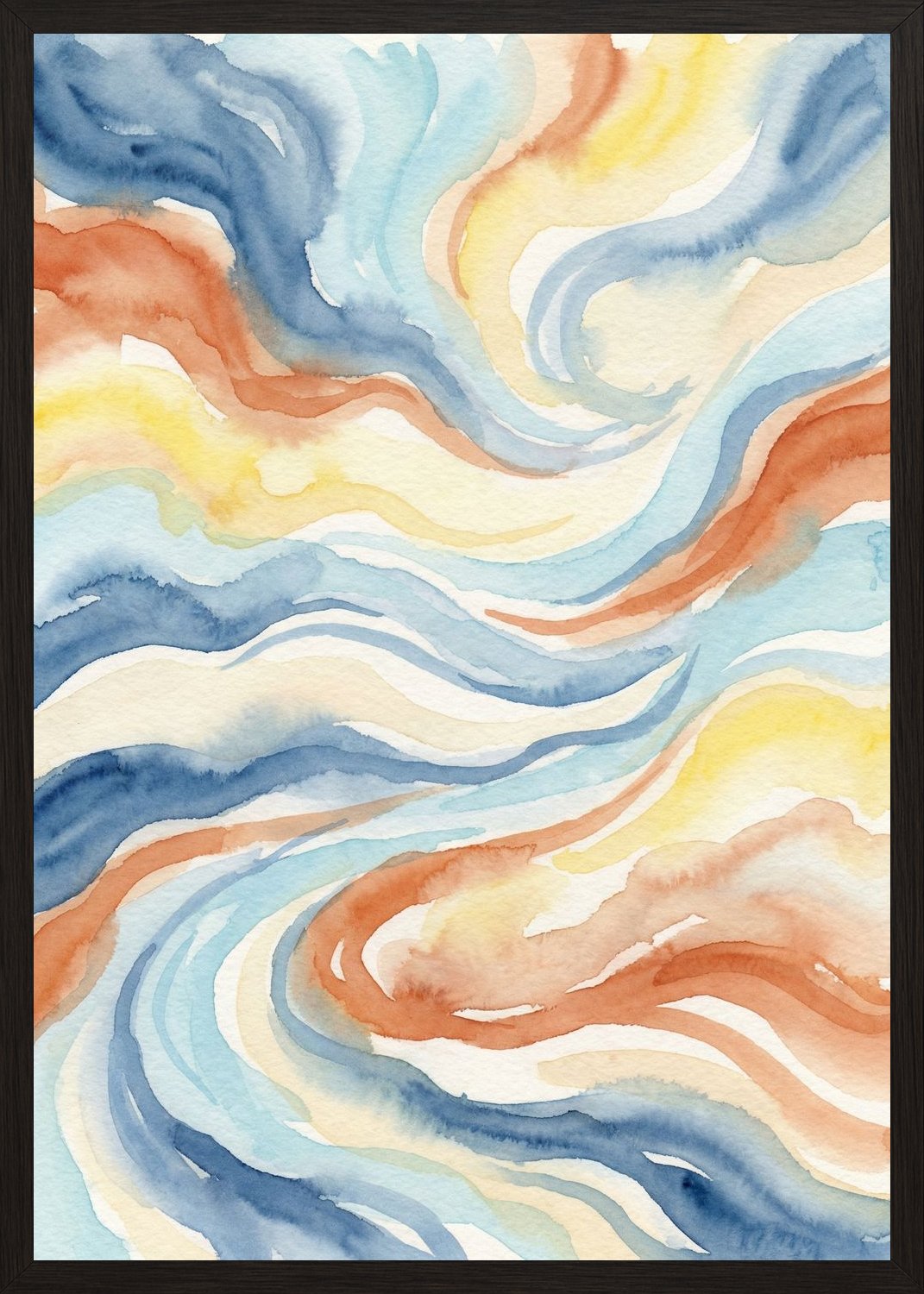 Poster in black frame