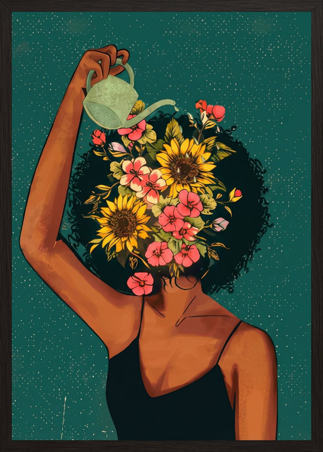 Poster in black frame