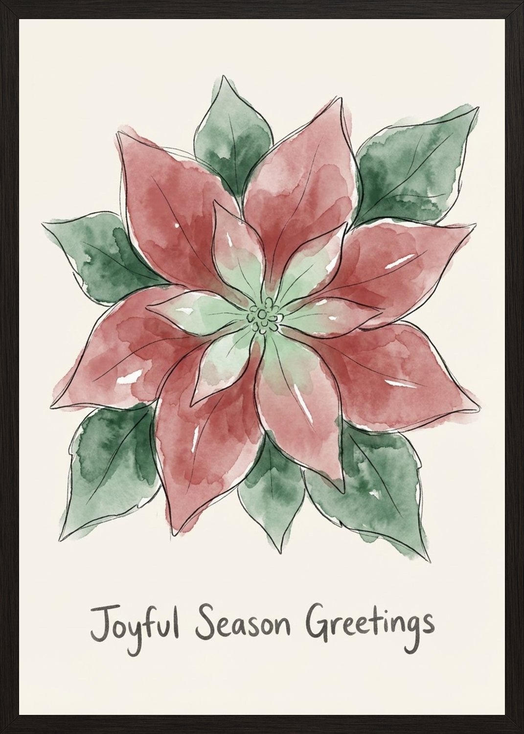 Poster in black frame