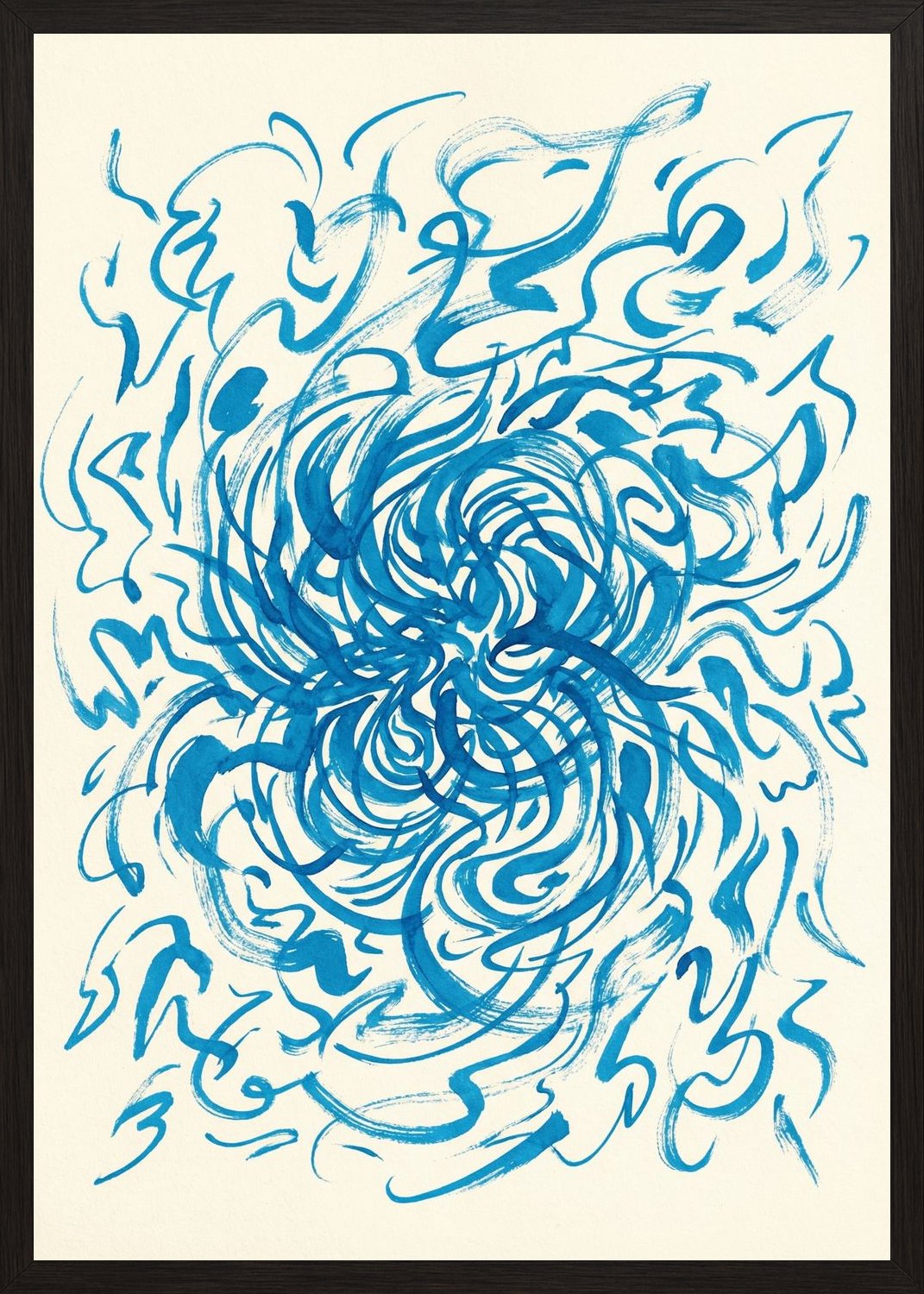 Poster in oak frame