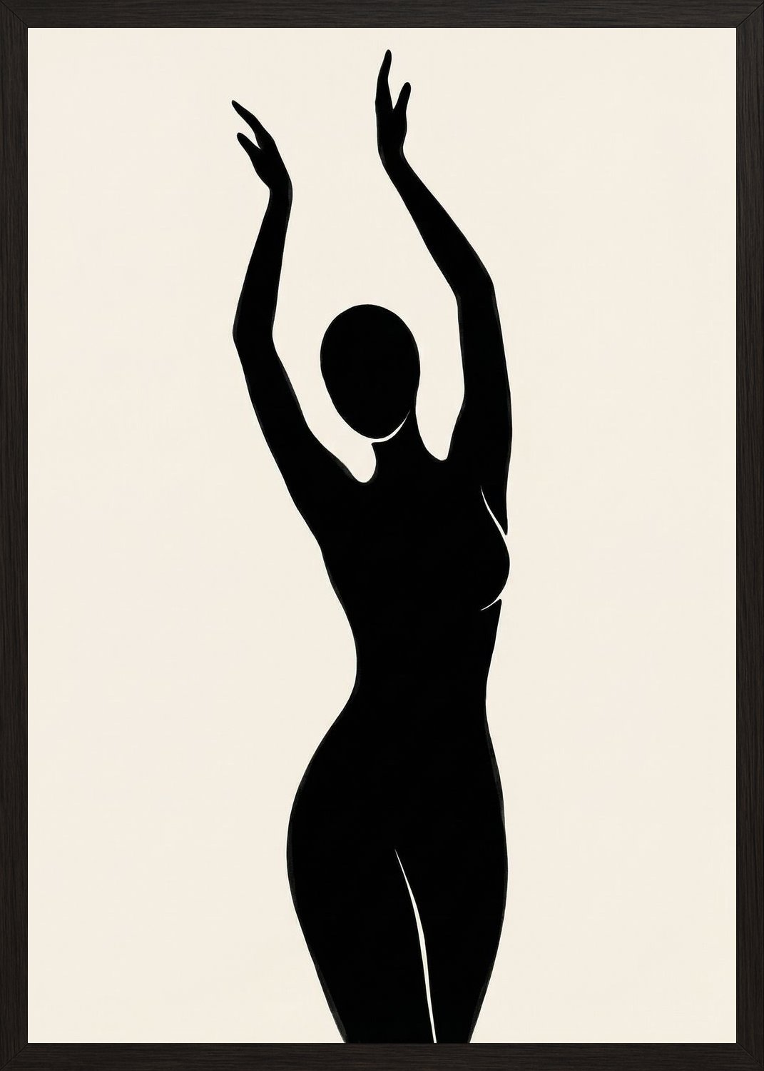 Poster in black frame