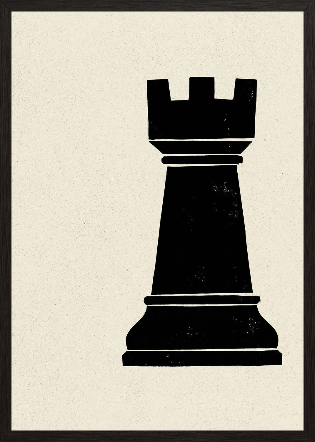 Poster in black frame