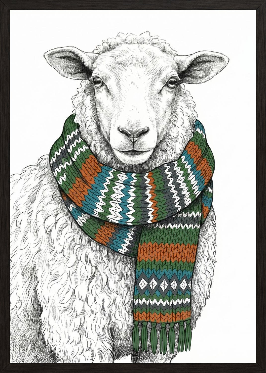 Poster in black frame