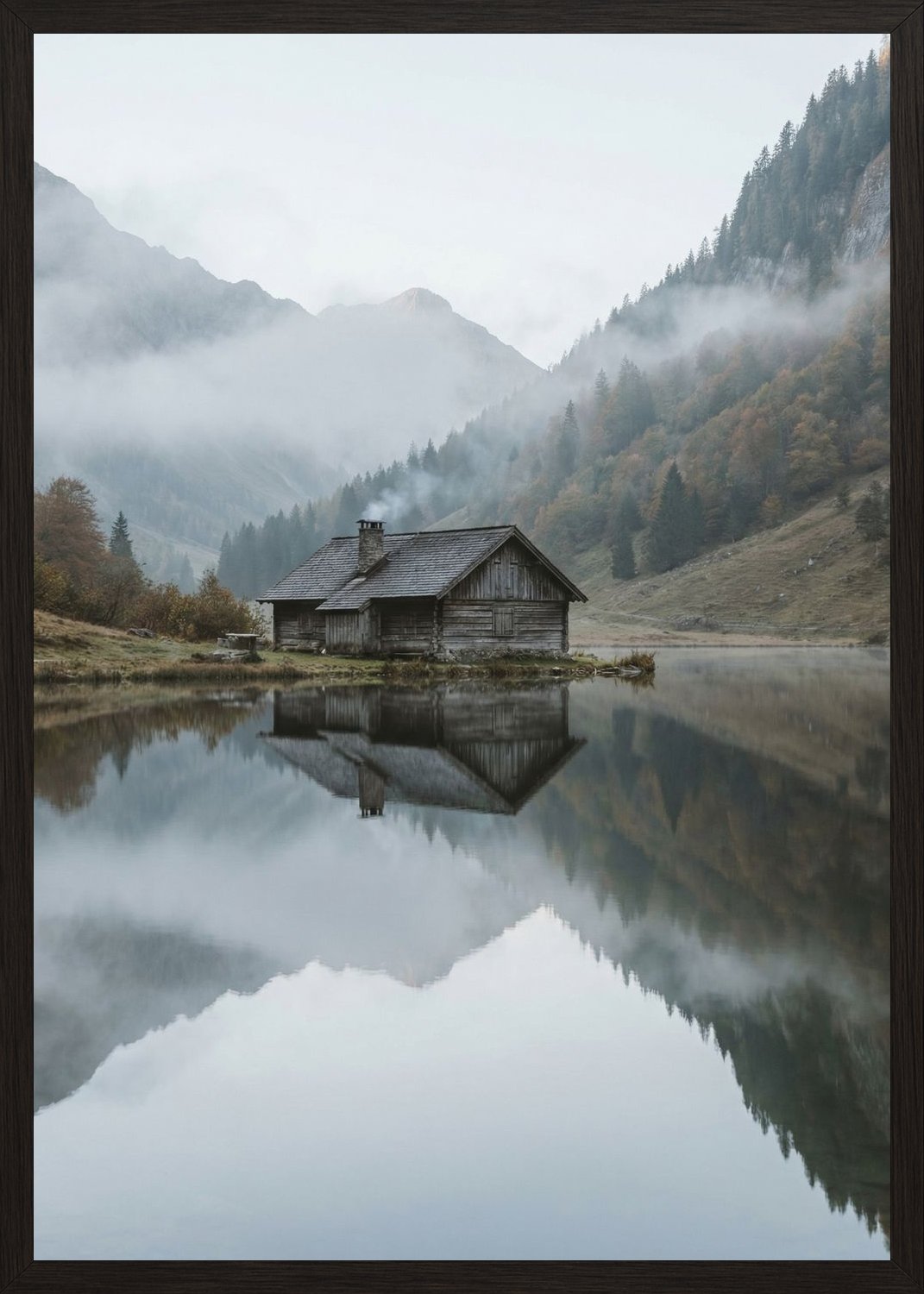 Poster in oak frame
