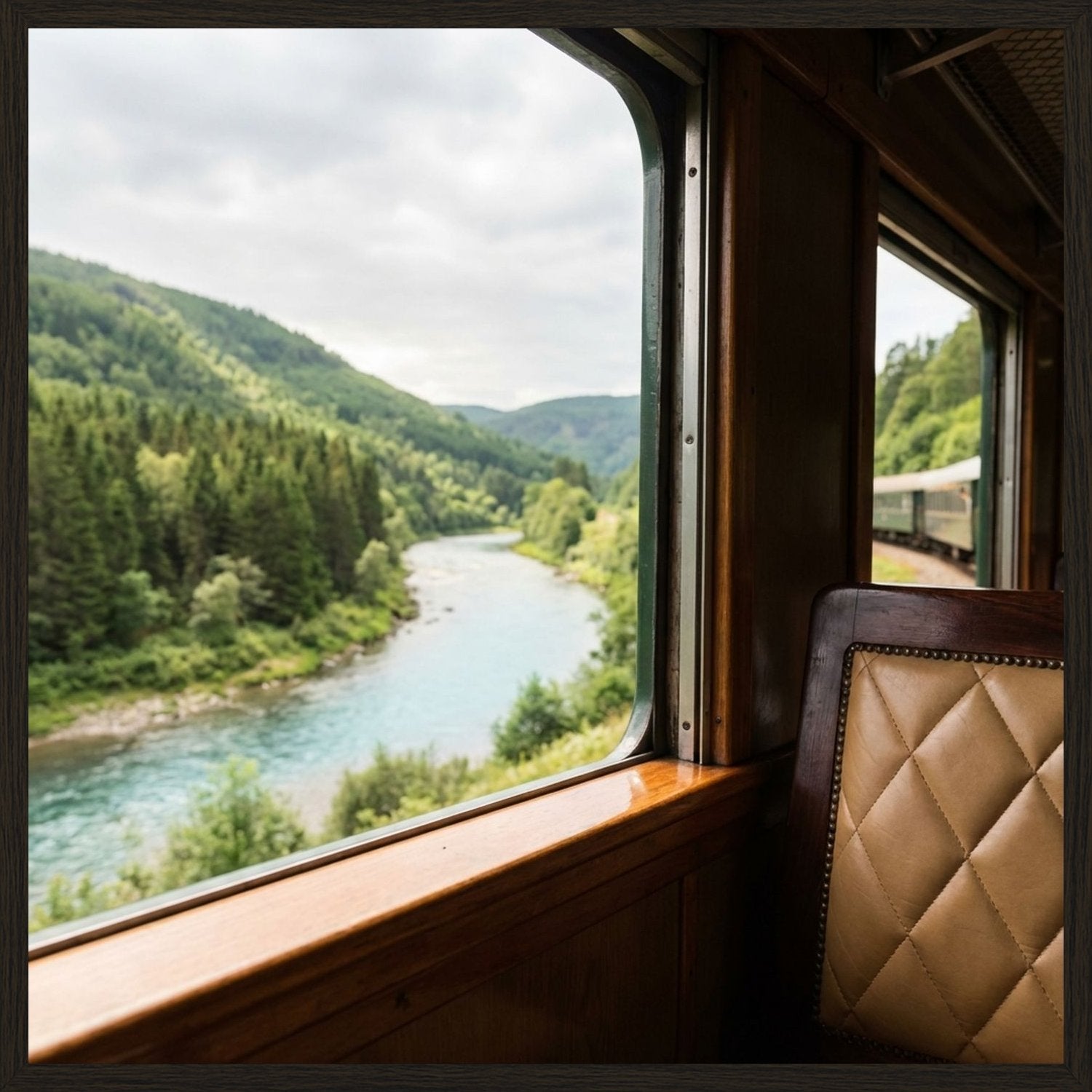 Poster in black frame