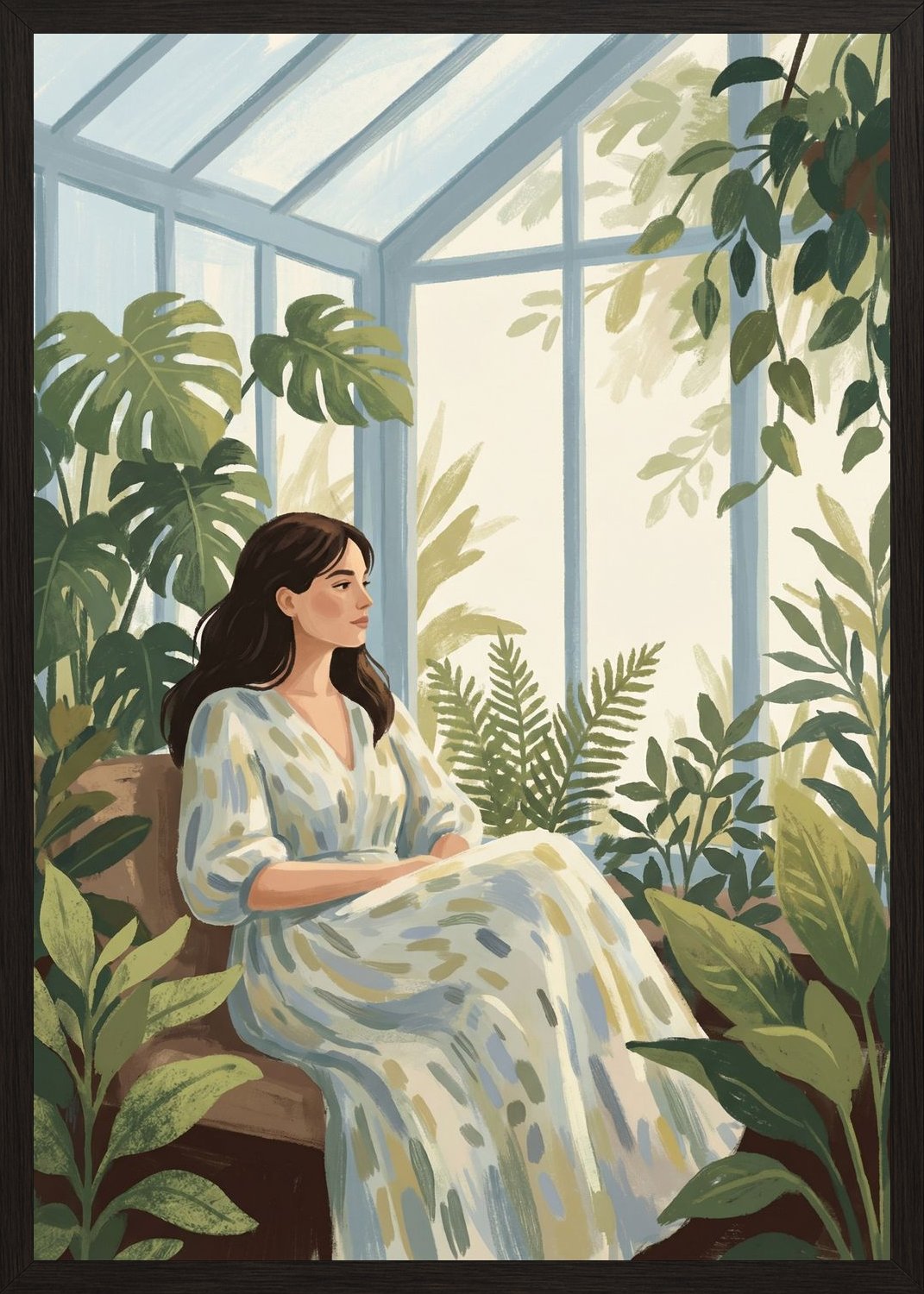 Poster in oak frame