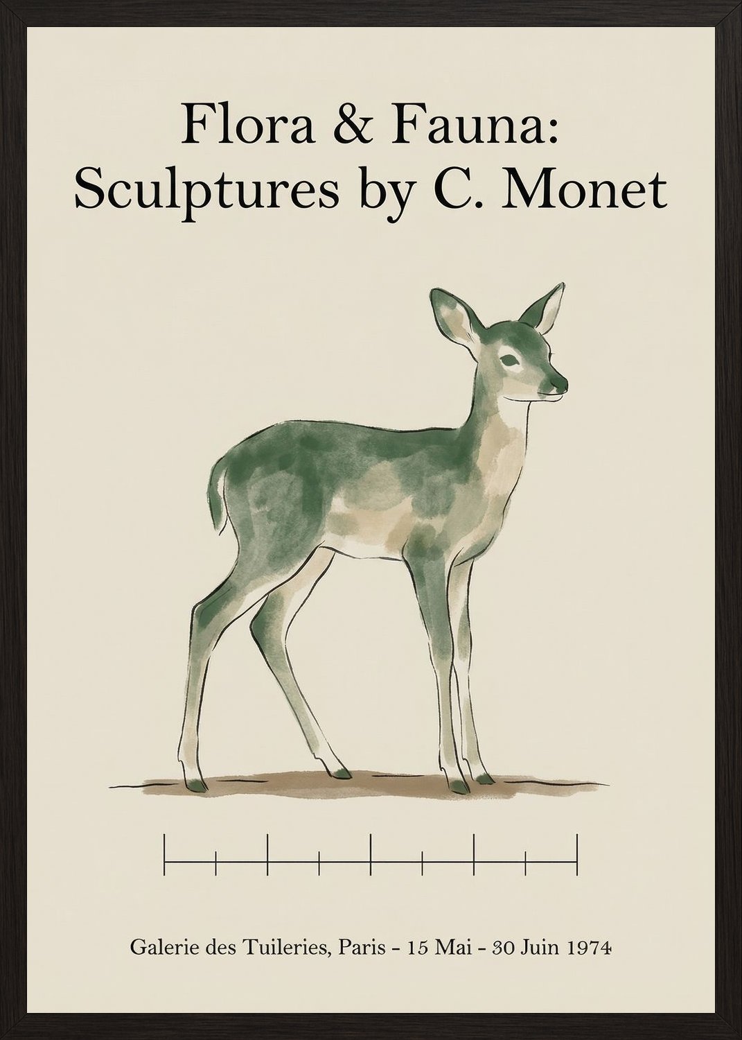 Poster in black frame