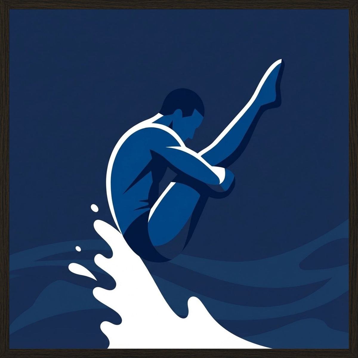 Poster in black frame