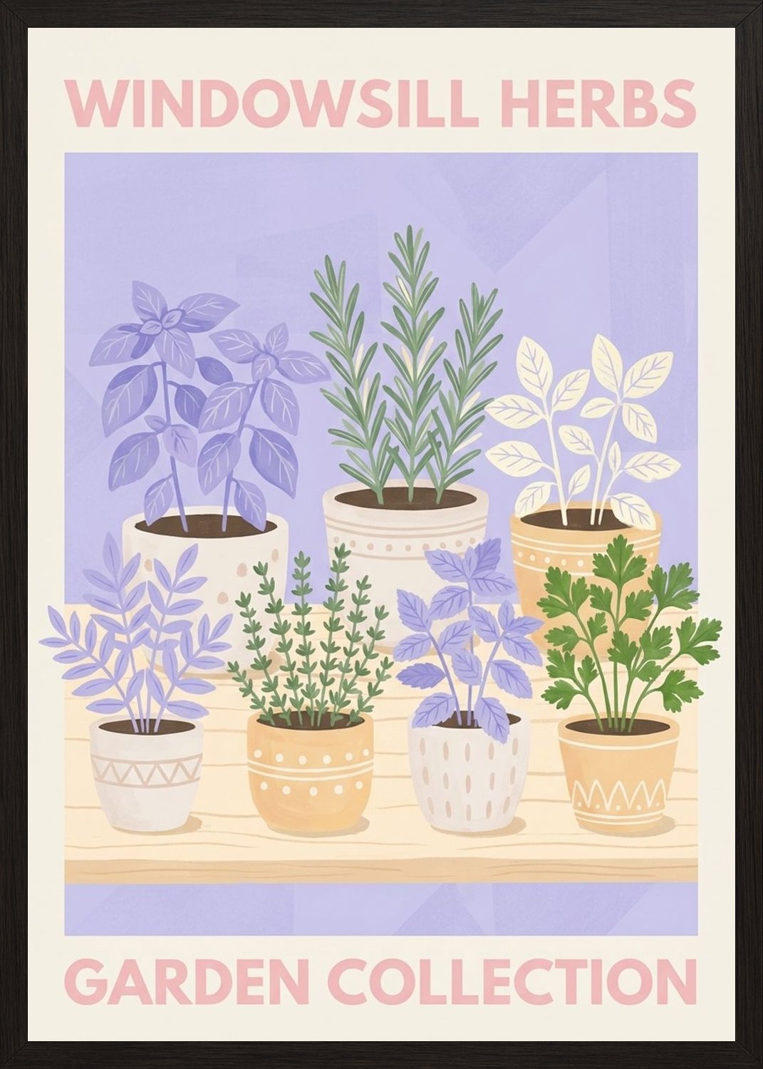 Poster in black frame