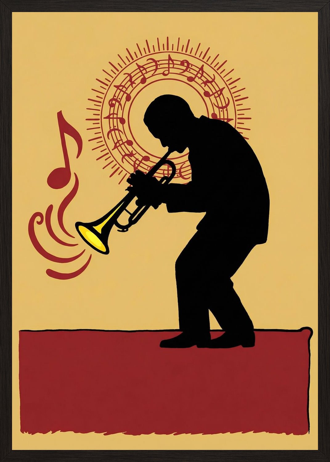 Poster in black frame