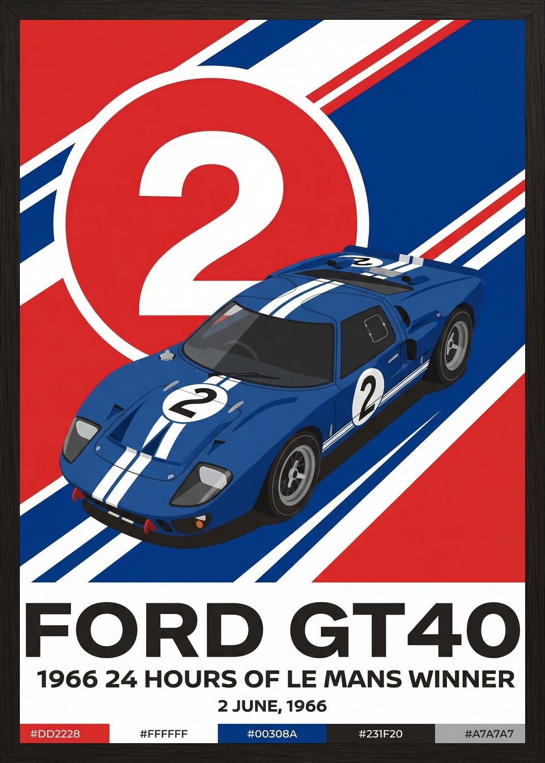 Poster in black frame