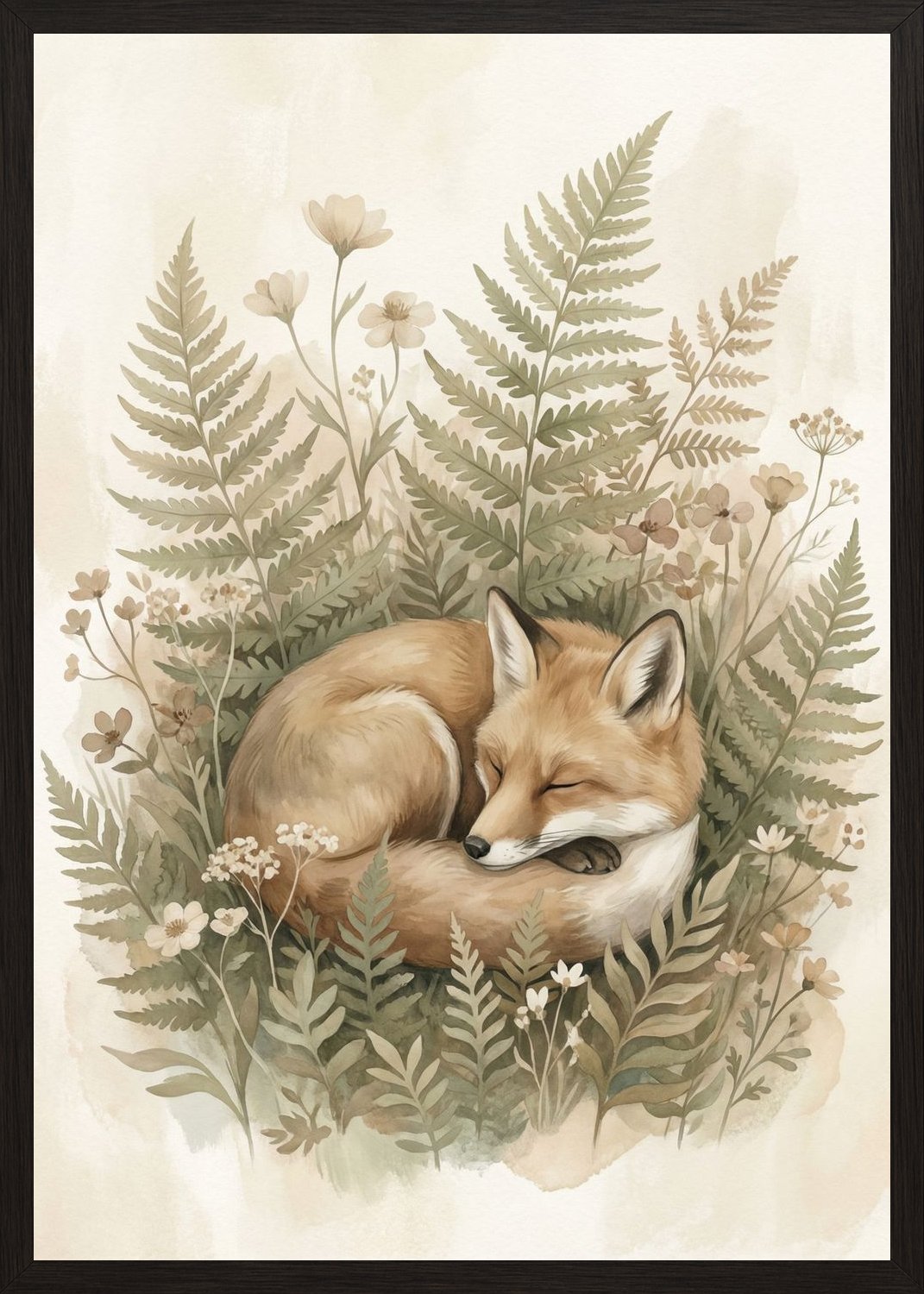 Poster in oak frame