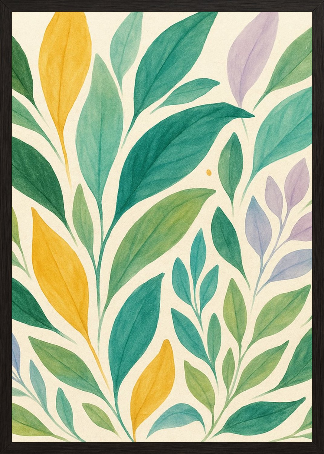 Poster in black frame