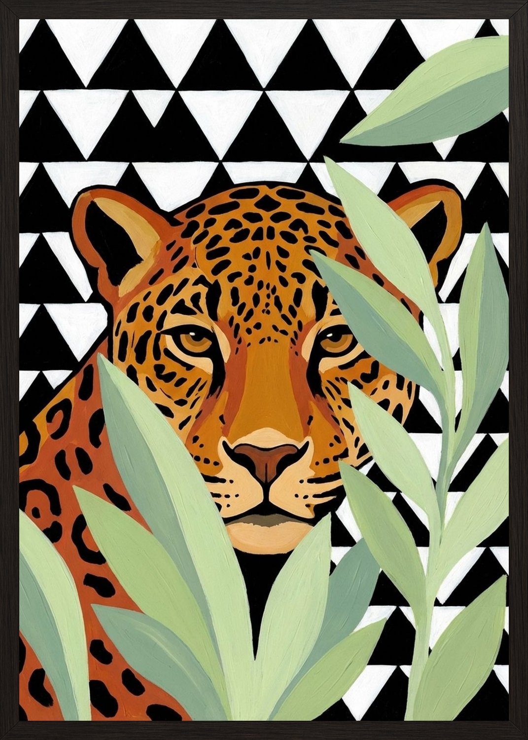 Poster in black frame